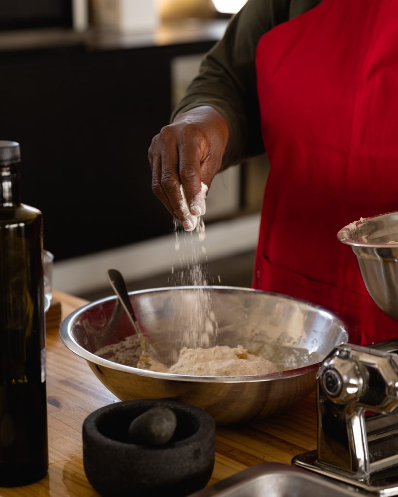African chef cooking