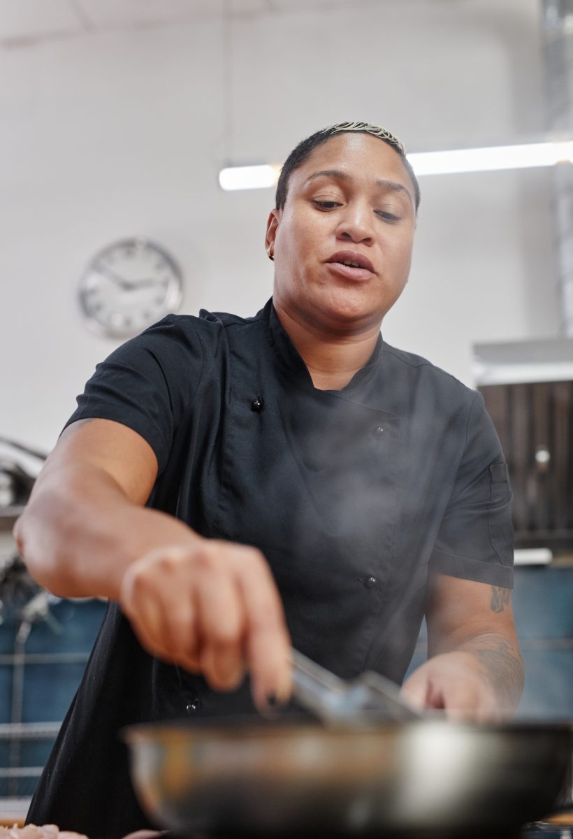 Female Chef Cooking Female Chef Cooking